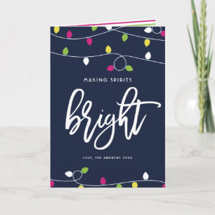 Tarjeta de vacaciones para Navidades brillantes y 