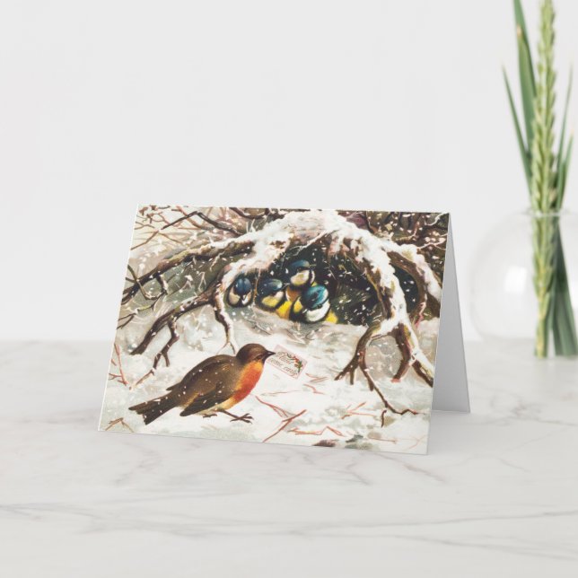 Tarjeta de vacaciones para Navidades con temas de  (Anverso)