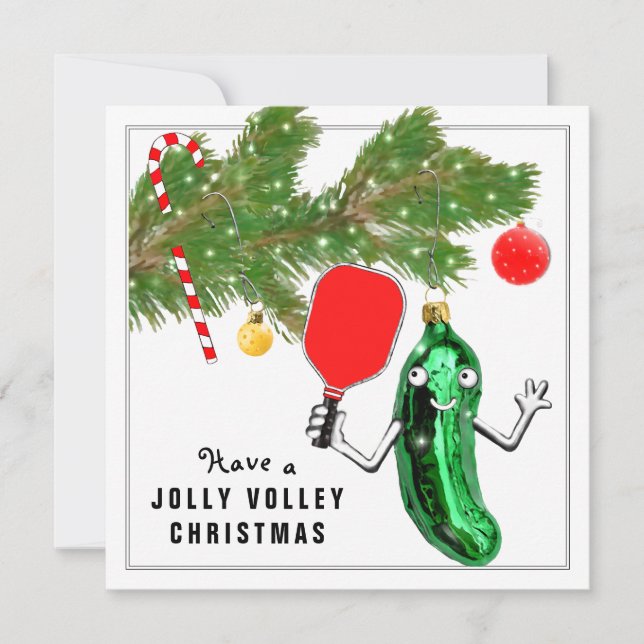 Tarjeta de vacaciones para Navidades de bolas de b (Anverso)