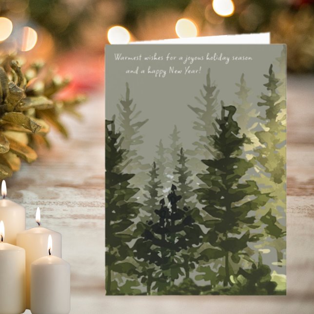 Tarjeta de vacaciones para Navidades de bosques de (Subido por el creador)