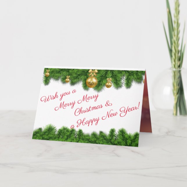 Tarjeta de vacaciones para Navidades de clase para (Anverso)