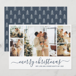 Tarjeta de vacaciones para Navidades de Collage de