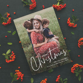 Tarjeta de vacaciones para Navidades de fotografía