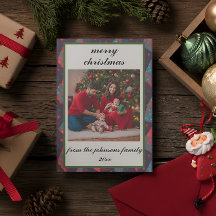 Tarjeta de vacaciones para Navidades de fotografía