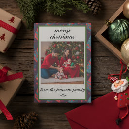 Tarjeta de vacaciones para Navidades de fotografía