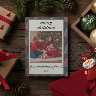 Tarjeta de vacaciones para Navidades de fotografía