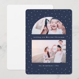 Tarjeta de vacaciones para Navidades de fotos de S