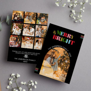 Tarjeta de vacaciones para Navidades de Fotos Retr