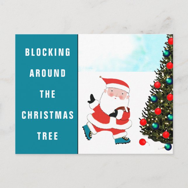 Tarjeta de vacaciones para Navidades de fútbol (Anverso)