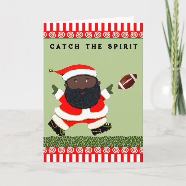 Tarjeta de vacaciones para Navidades de fútbol (Anverso)