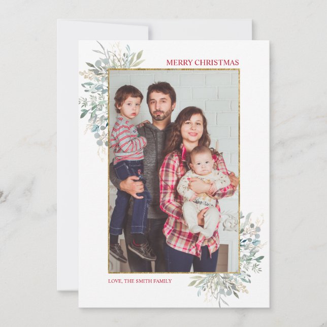 Tarjeta de vacaciones para Navidades de invierno d (Anverso)