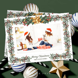 Tarjeta de vacaciones para Navidades de la madre y