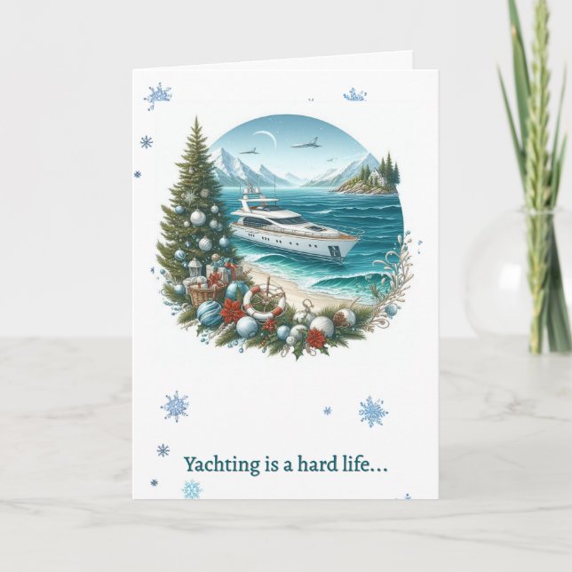 Tarjeta de vacaciones para Navidades de la vida ná (Anverso)