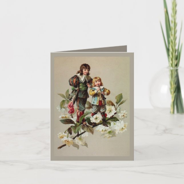 Tarjeta de vacaciones para Navidades de música de  (Anverso)