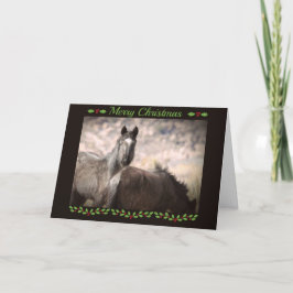 Tarjeta de vacaciones para Navidades de Mustang Wi