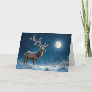 Tarjeta de vacaciones para Navidades de Nieve de i