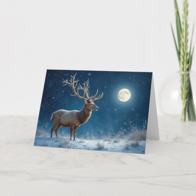 Tarjeta de vacaciones para Navidades de Nieve de i (Anverso)
