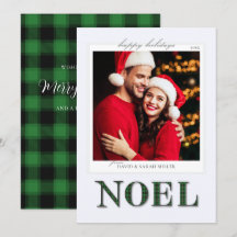 Tarjeta de vacaciones para Navidades de patrón de 