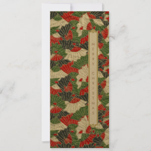 Tarjeta de vacaciones para Navidades de patrones d