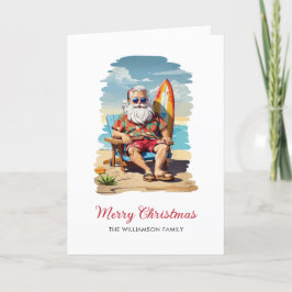 Tarjeta de vacaciones para Navidades de Surfing Sa