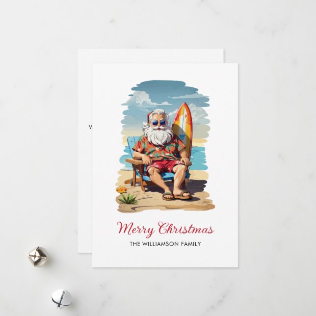 Tarjeta de vacaciones para Navidades de Surfing Sa (Anverso/Reverso In Situ)
