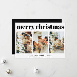 Tarjeta de vacaciones para Navidades de tipografía