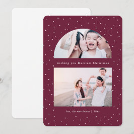 Tarjeta de vacaciones para Navidades de uva fotogr