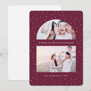 Tarjeta de vacaciones para Navidades de uva fotogr