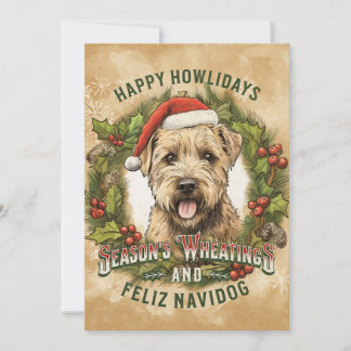 Tarjeta de vacaciones para Navidades de Wheaten Te