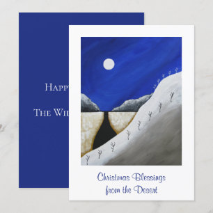 Tarjeta de vacaciones para Navidades del desierto