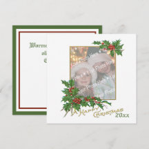 Tarjeta de vacaciones para Navidades felices con i