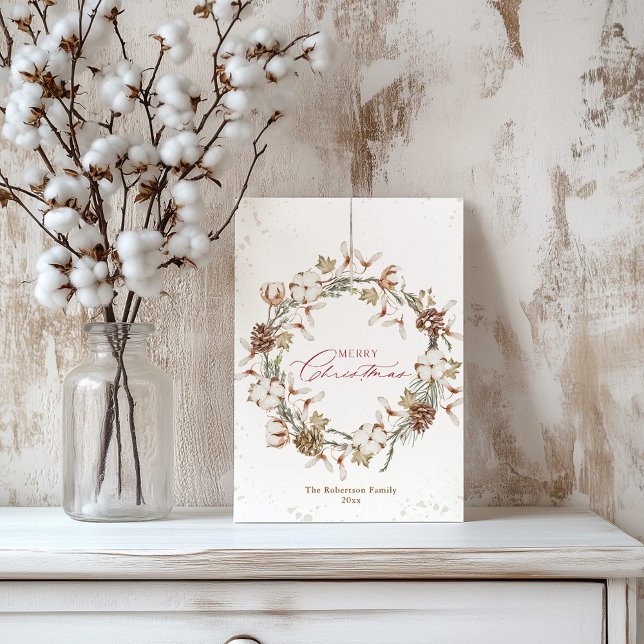 Tarjeta de vacaciones para Navidades minimalistas (Subido por el creador)