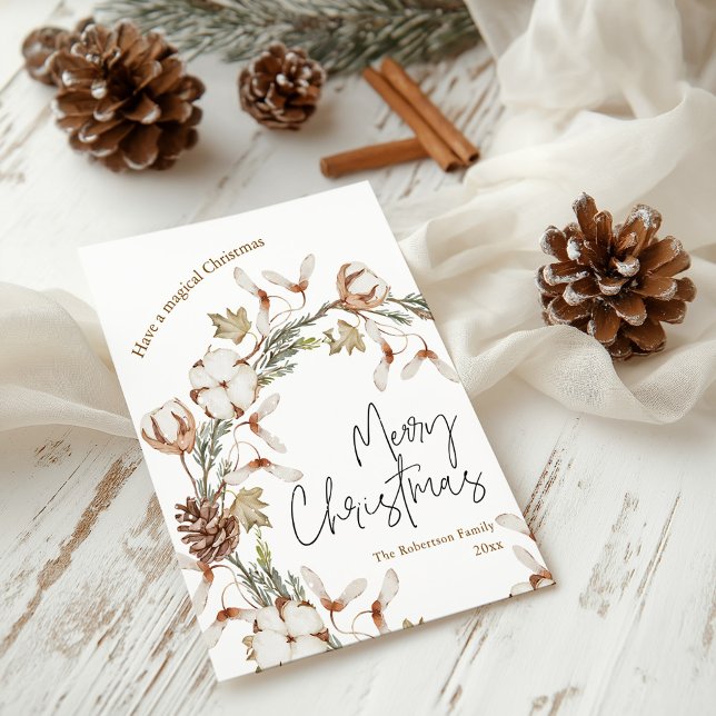 Tarjeta de vacaciones para Navidades minimalistas (Subido por el creador)