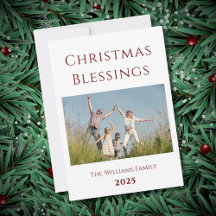 Tarjeta de vacaciones para Navidades modernos de f