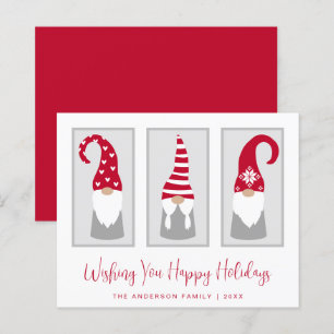 Tarjeta de vacaciones para Navidades nórdicos Gnom