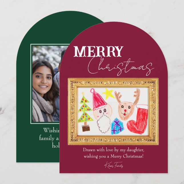 Tarjeta de vacaciones para personalizados que mues (Anverso / Reverso)