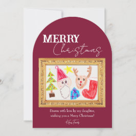 Tarjeta de vacaciones para personalizados que mues