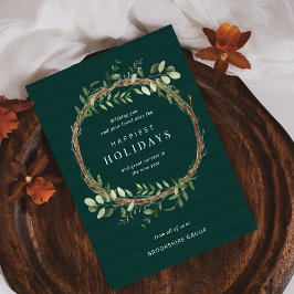 Tarjeta de vacaciones para uso de Wreath Neutral