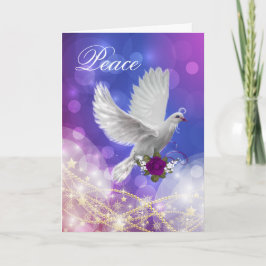 Tarjeta de vacaciones Peace Dove
