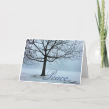 Tarjeta de vacaciones Peace on Earth