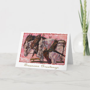 Tarjeta de vacaciones Percheron