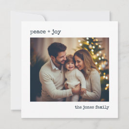 Tarjeta de vacaciones personalizada con foto minim