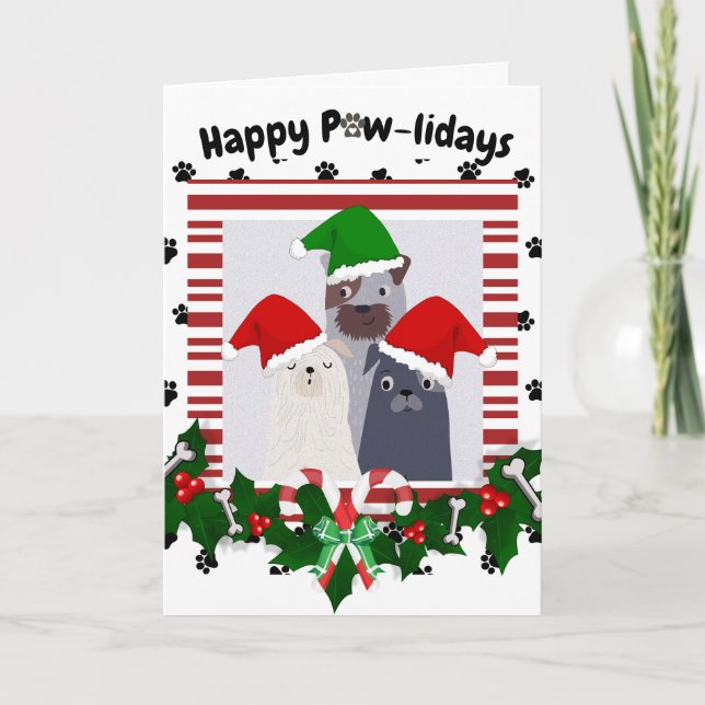 Tarjeta de vacaciones personalizada para los amant (Anverso)