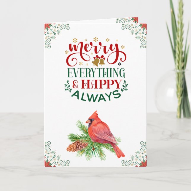 Tarjeta de vacaciones personalizada para Navidades (Anverso)