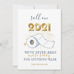 Tarjeta de vacaciones personalizada Roll On 2021