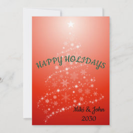 Tarjeta de vacaciones personalizado Relieve metali