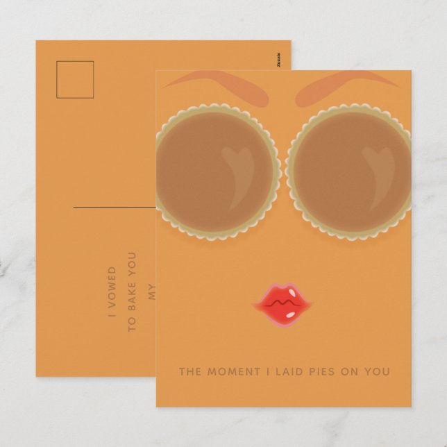 Tarjeta de vacaciones Pie Eyed Thankding (Anverso / Reverso)