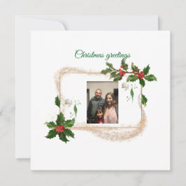 Tarjeta de vacaciones plana 