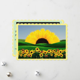 Tarjeta de vacaciones plana