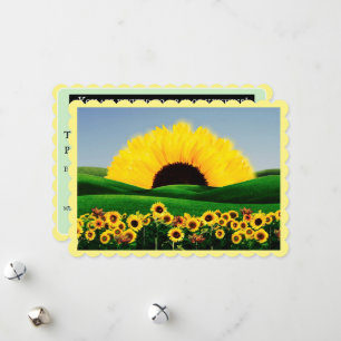 Tarjeta de vacaciones plana